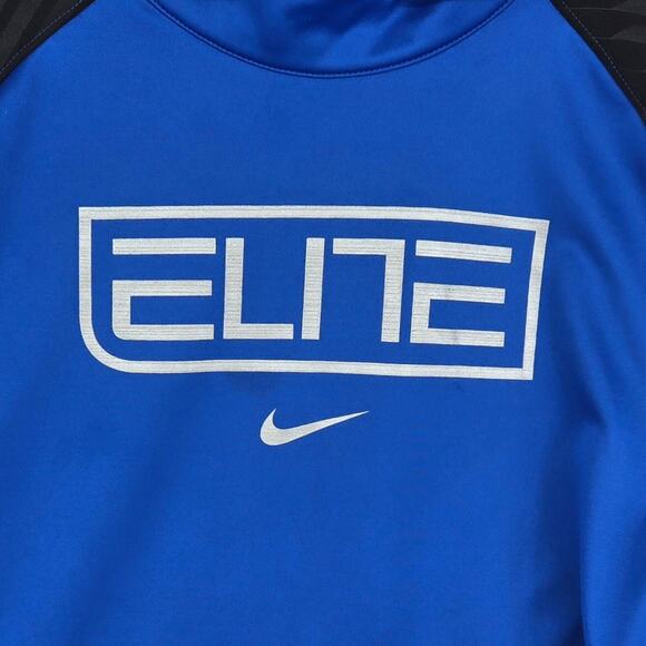 Nike Hoodie Pullover‎ Mens Blue XL Elite Basketball Therma-Fit 2151 - Picture 2 of 11